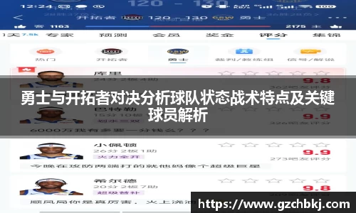 勇士与开拓者对决分析球队状态战术特点及关键球员解析